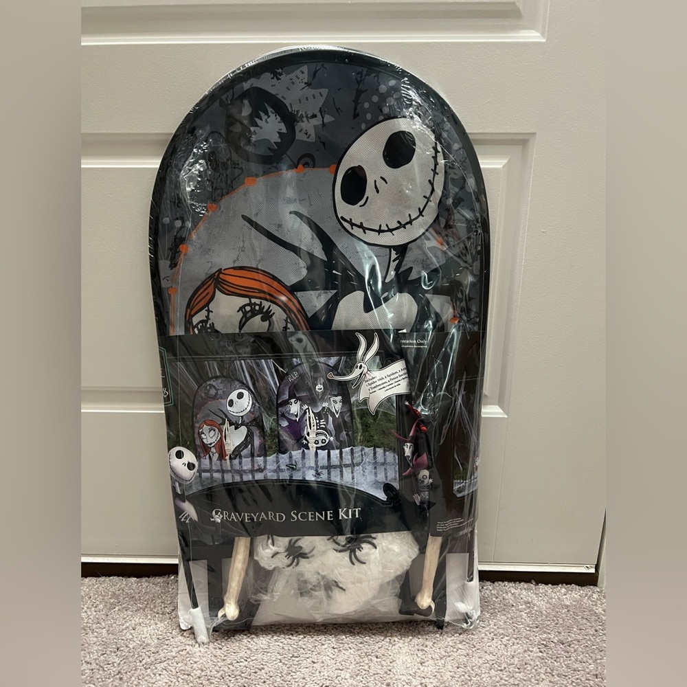 Nightmare before Christmas front yard grave props Halloween